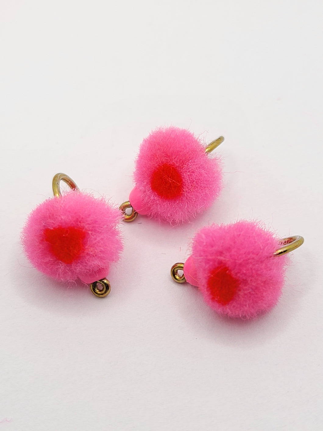 Pink Red Hotspot Tungsten Bead Head - # 8 Hook