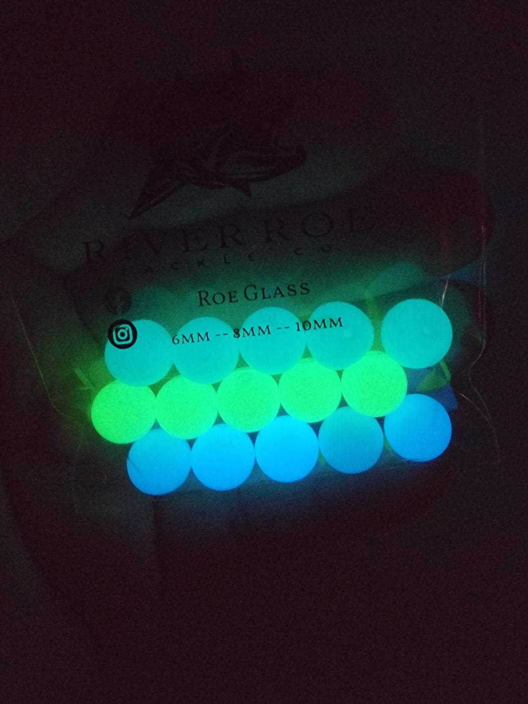 3 Color Glow In The Dark Glass Pack