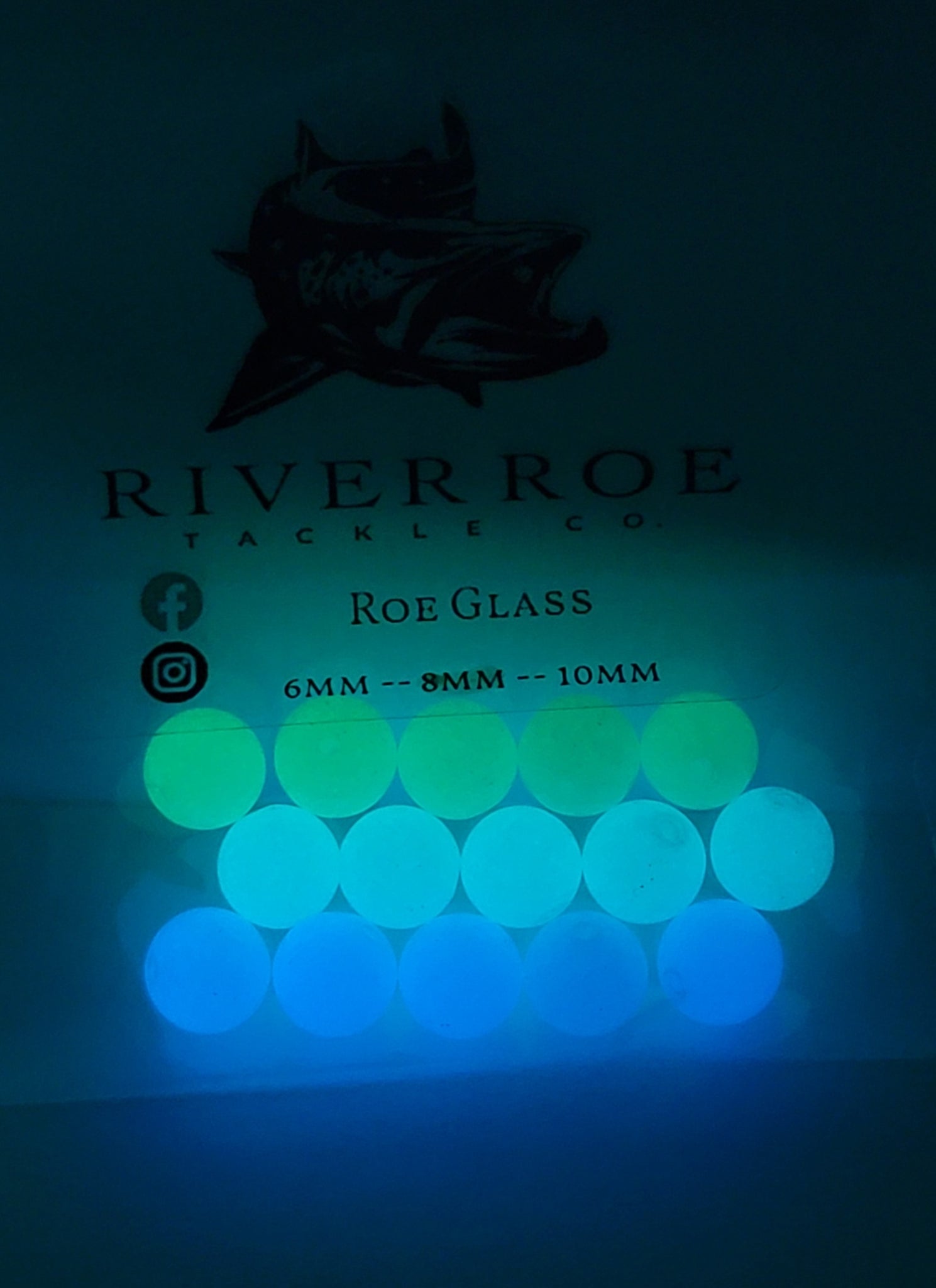 Glow Roe Color 3 Color Glow In The Dark Glass Pack – River Roe Tackle Co.