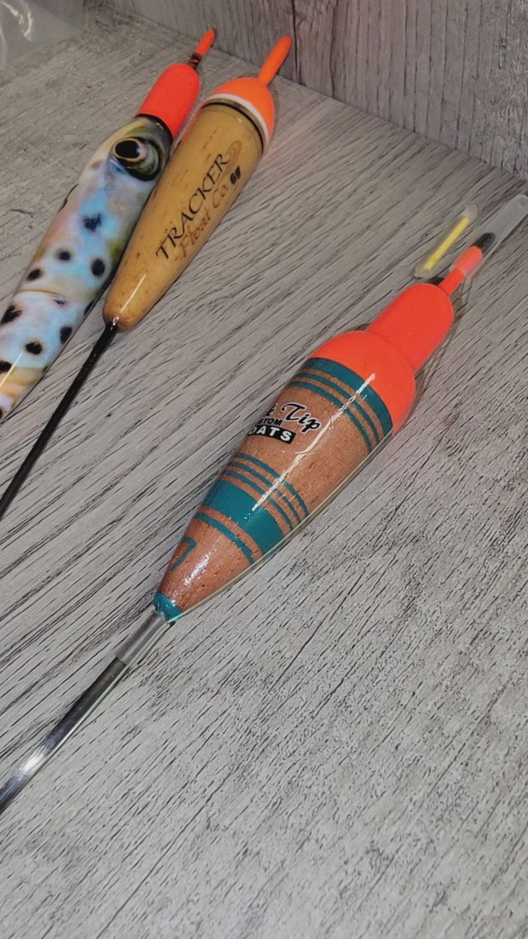 A typical float fishing set up for bead fishing / float fishing