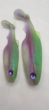 Load image into Gallery viewer, Transparent Green &amp; Purple with clear bottom
