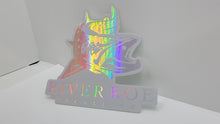 Load image into Gallery viewer, River Roe Sticker - White Holographic 4x4
