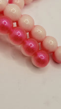 Load image into Gallery viewer, Pink pearl  / White sparkle
