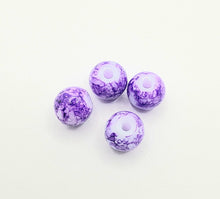 Load image into Gallery viewer, 6mm Purple / White - Glass
