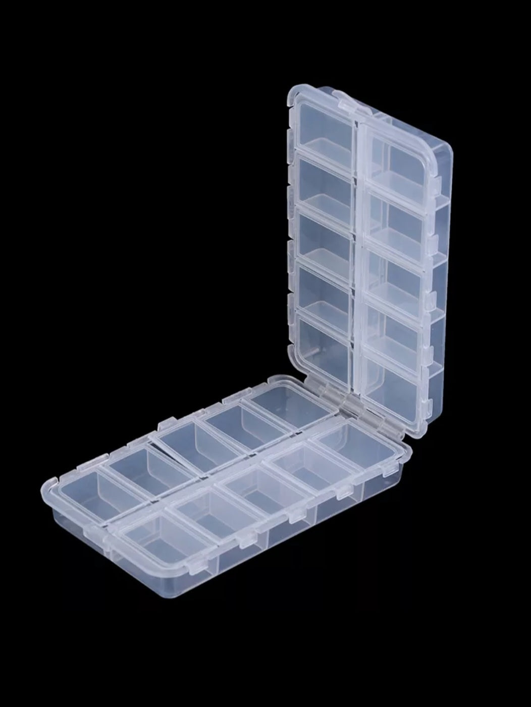 20 fishing boxes Compartment Bead Box – River Roe Tackle Co silicone bait basket Handmade Wooden Ice Fishing Size:8 Strands-100LB dehooker